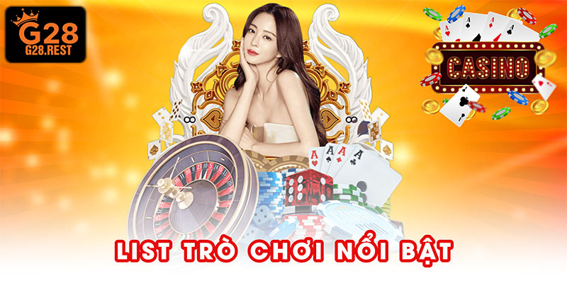 List trò chơi nổi bật