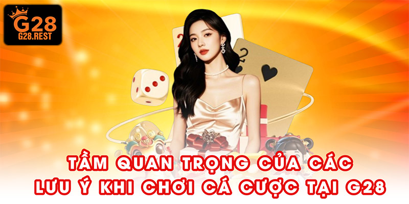 Tầm quan trọng của các lưu ý khi chơi cá cược tại G28